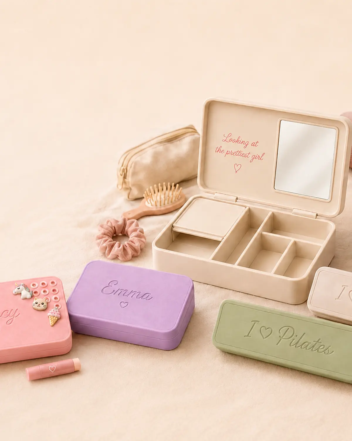Personalized Avalia Studio organizer kit with school and self-care essentials