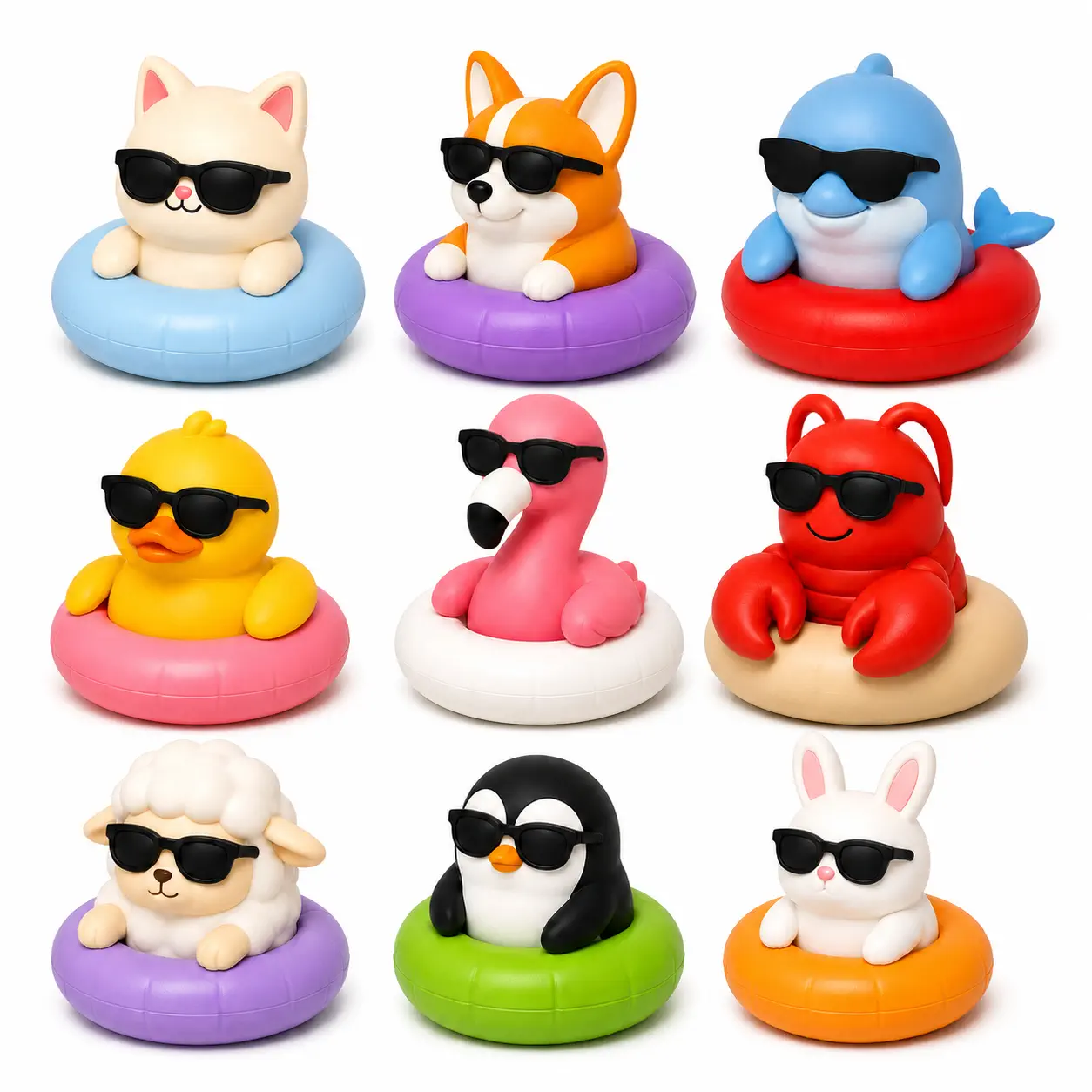 Summer Collection - nine collectible characters